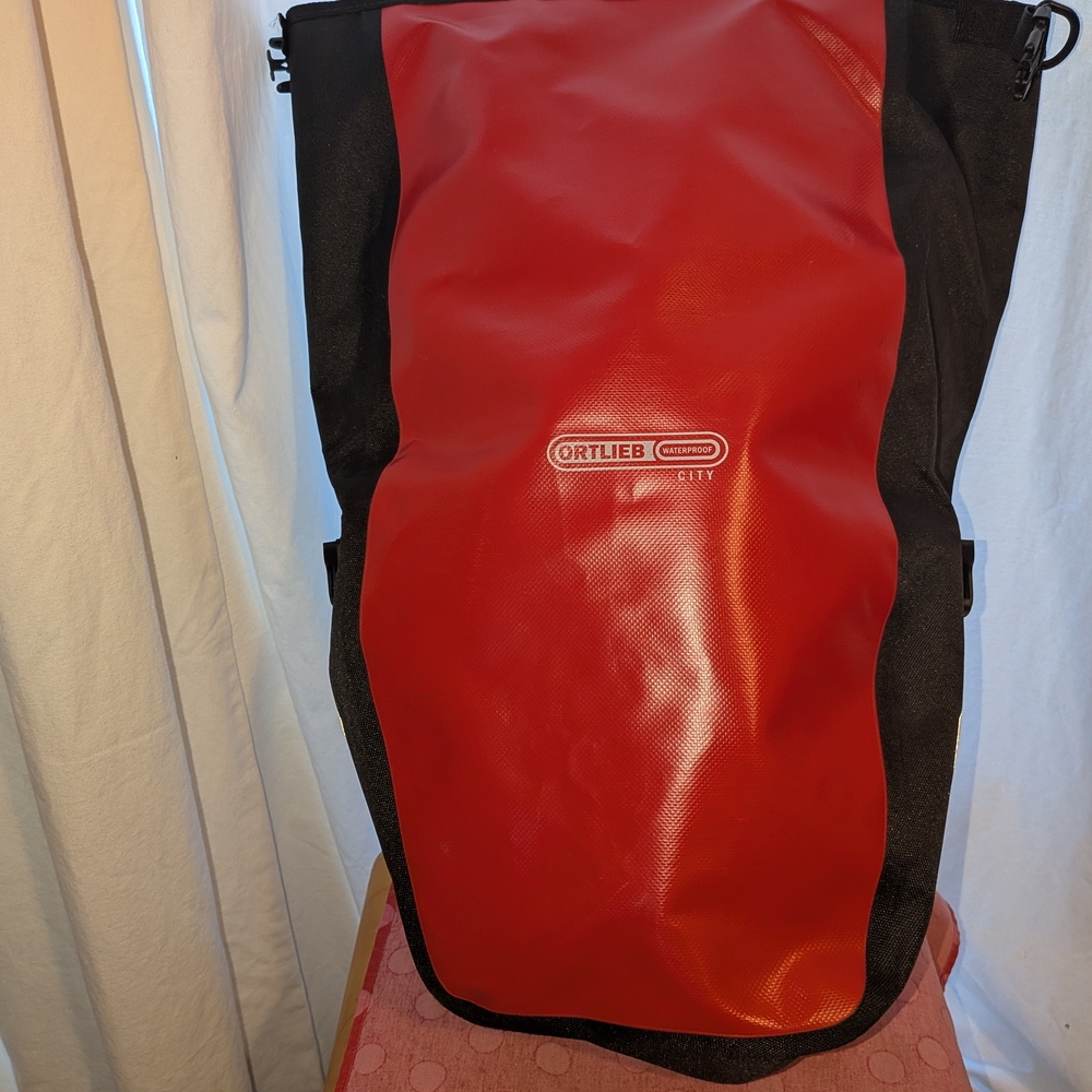 Ortlieb Red and Black City Panniers